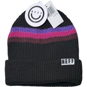 Neff Lawrence Takeover Beanie - NWT Adult One Size Black , Multi - #48528-D5